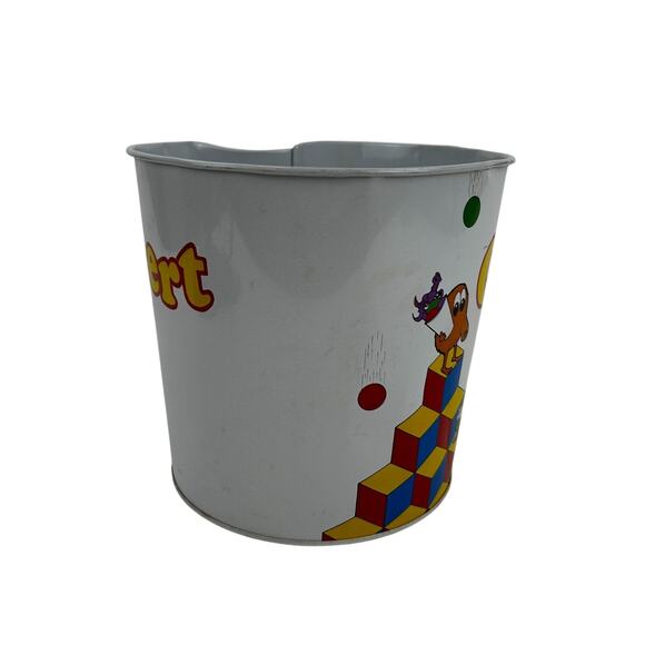 Vintage Q-Bert Trash Bin 1983 Has Upper Edge Dents As Is See Pics - Picture 3 of 9